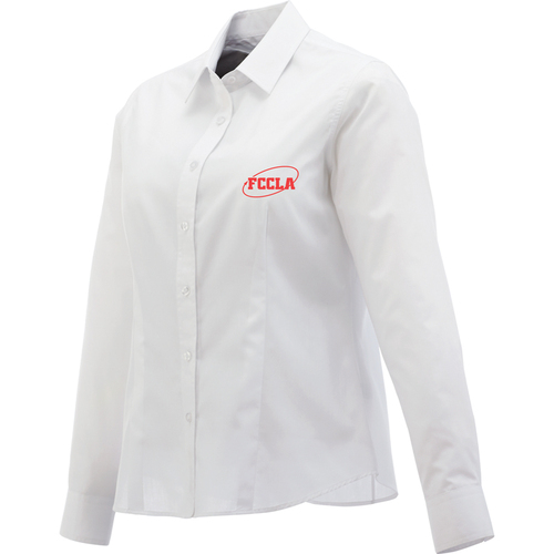 Easy Care Women's White Dress Shirt image thumbnail