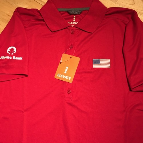 LADIES RED SHORT SLEEVE SHIRT FLAG SHIRTS image thumbnail
