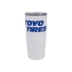 Image of Victor Copper Vacuum Tumbler with Opener 24oz (White)