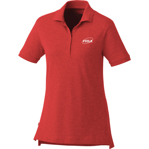 Women's Red Deluxe Polo image thumbnail