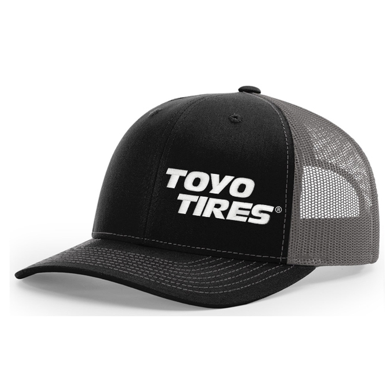 Split Black w/Charcoal Mesh Trucker Cap Toyo Tires Store