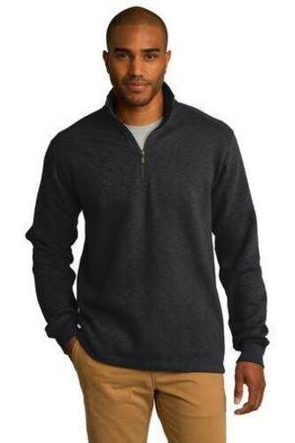Port Authority Slub Fleece 1/4-Zip Pullover. F295 image thumbnail