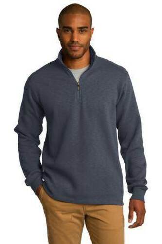 Port Authority Slub Fleece 1/4-Zip Pullover. F295 image thumbnail