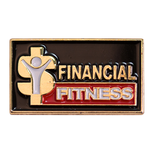 Financial Fitness Lapel Pin image thumbnail