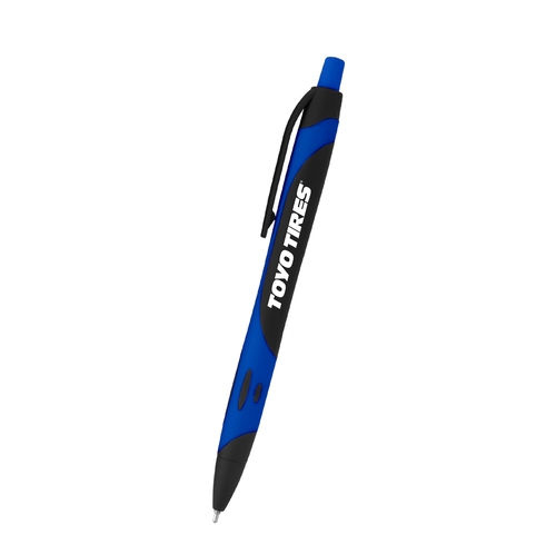 Rubberized Hybrid Ink Gel Pen - Black/Blue image thumbnail