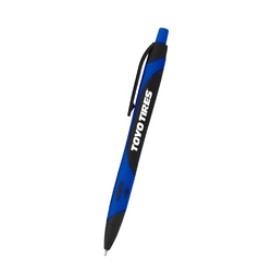 Image of Rubberized Hybrid Ink Gel Pen - Black/Blue