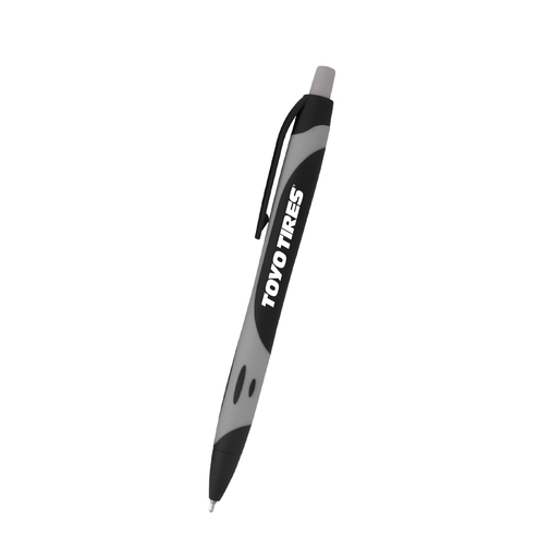 Rubberized Hybrid Ink Gel Pen - Black/Gray image thumbnail