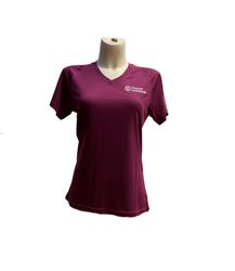 Image of Performance Women's Basic V-neck Poly Interlock 